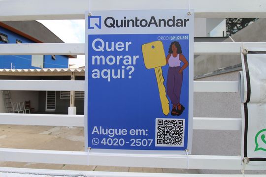 Plaquinha Q.A. de casa para alugar com 2 quartos, 140m² em Jardim Satélite, São José dos Campos