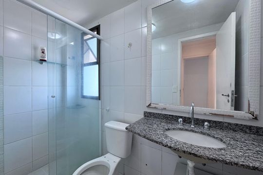 Banheiro da Suíte de apartamento à venda com 3 quartos, 240m² em Recreio dos Bandeirantes, Rio de Janeiro