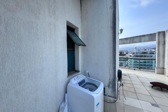 Área de Serviço de apartamento à venda com 3 quartos, 240m² em Recreio dos Bandeirantes, Rio de Janeiro
