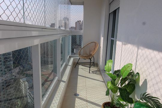 Varanda da Suíte 1 de apartamento à venda com 4 quartos, 250m² em Vila Andrade, São Paulo