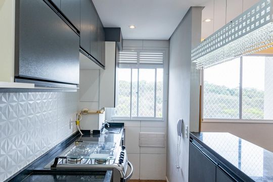 Cozinha americana - Área de Serviço de apartamento para alugar com 2 quartos, 38m² em Usina Piratininga, São Paulo