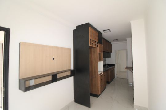 Sala/Cozinha de apartamento à venda com 1 quarto, 26m² em Vila Pauliceia, São Paulo