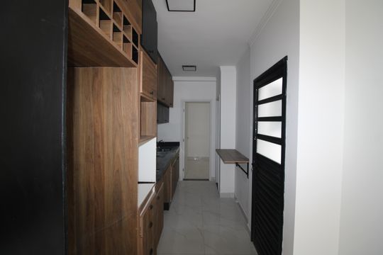 Sala/Cozinha de apartamento à venda com 1 quarto, 26m² em Vila Pauliceia, São Paulo