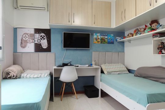 Quarto 1  de casa de condomínio à venda com 3 quartos, 132m² em Pechincha, Rio de Janeiro