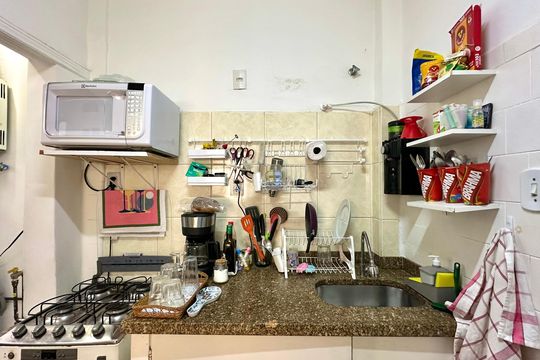 Cozinha de apartamento à venda com 3 quartos, 86m² em Ipanema, Rio de Janeiro