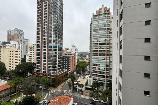 Vista de kitnet/studio à venda com 1 quarto, 20m² em Indianópolis, São Paulo