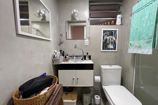 Banheiro de apartamento à venda com 3 quartos, 64m² em Jardim Jaqueline, São Paulo