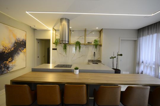 Área comum de apartamento à venda com 2 quartos, 72m² em Vila Dom Pedro I, São Paulo