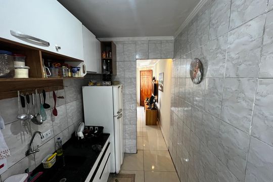Cozinha de apartamento à venda com 2 quartos, 56m² em Vila Bela Vista (zona Norte), São Paulo