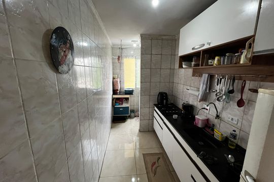 Cozinha de apartamento à venda com 2 quartos, 56m² em Vila Bela Vista (zona Norte), São Paulo