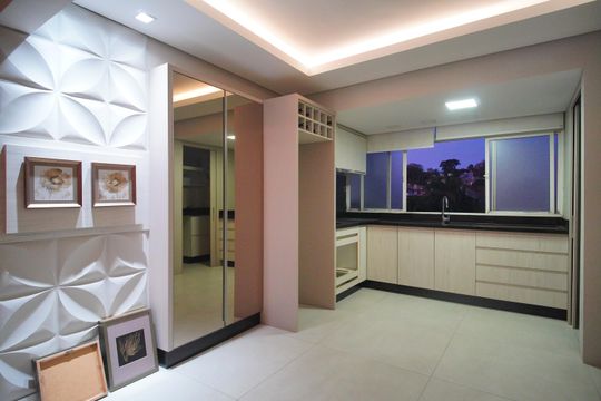 Cozinha de apartamento à venda com 3 quartos, 87m² em Pátria Nova, Novo Hamburgo
