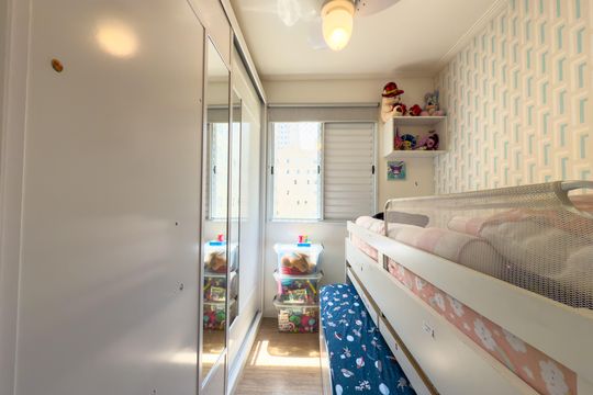 Quarto 1 de apartamento à venda com 2 quartos, 55m² em Jardim Santa Emilia, São Paulo