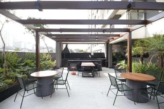 Área comum de kitnet/studio para alugar com 1 quarto, 25m² em Ipiranga, São Paulo
