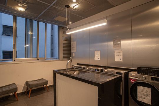Área comum - Lavanderia de kitnet/studio à venda com 1 quarto, 20m² em Bela Vista, São Paulo