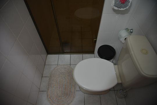Banheiro Social de apartamento à venda com 2 quartos, 62m² em Vila Helena, Santo André