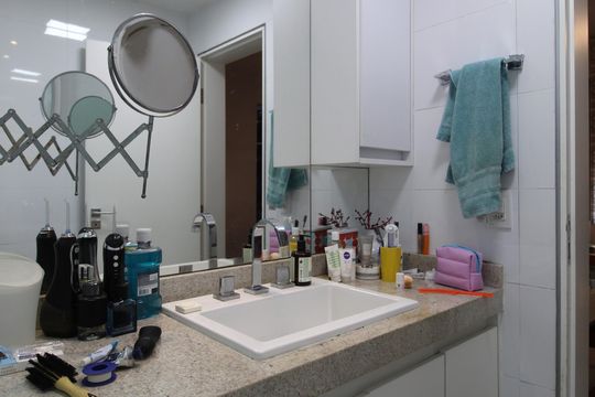 Banheiro da Suíte de apartamento à venda com 3 quartos, 120m² em Vila Uberabinha, São Paulo