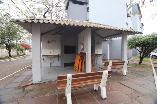 Área comum - Churrasqueira de apartamento à venda com 2 quartos, 40m² em Mato Grande, Canoas