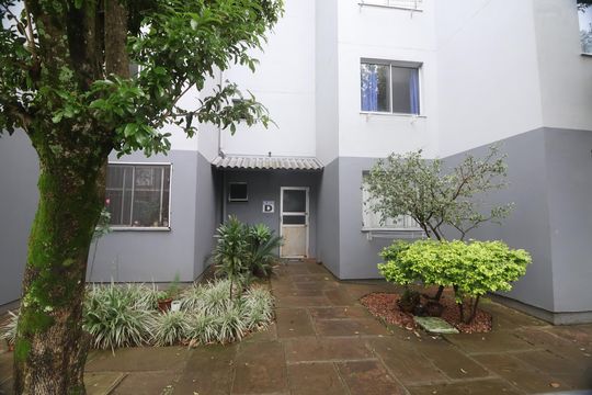 Fachada do bloco de apartamento à venda com 2 quartos, 40m² em Mato Grande, Canoas