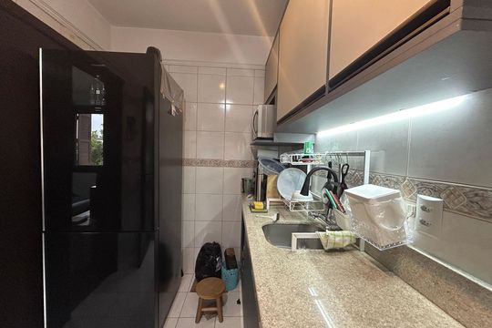 Cozinha e Área de Serviço de apartamento para alugar com 1 quarto, 42m² em Vila Rosa, Novo Hamburgo