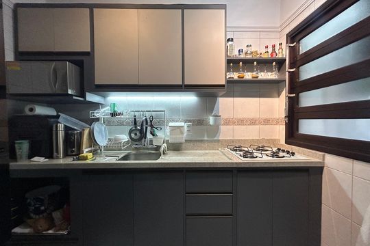 Cozinha e Área de Serviço de apartamento para alugar com 1 quarto, 42m² em Vila Rosa, Novo Hamburgo