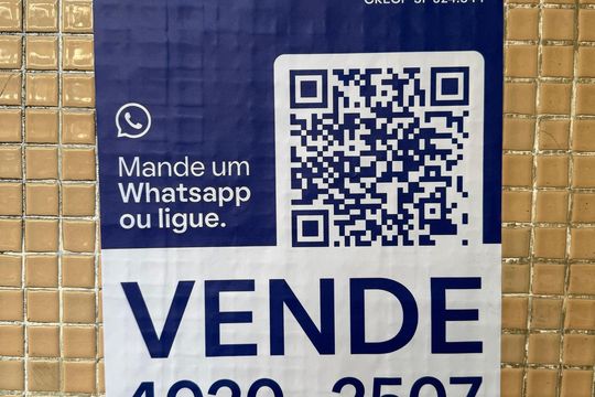 Placa de apartamento à venda com 1 quarto, 41m² em Santa Cecilia, São Paulo
