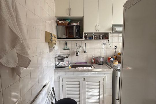 Cozinha de apartamento à venda com 1 quarto, 41m² em Santa Cecilia, São Paulo