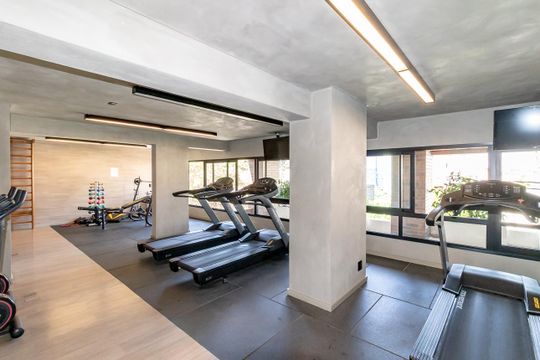 Área comum - Academia de kitnet/studio à venda com 1 quarto, 25m² em Indianópolis, São Paulo