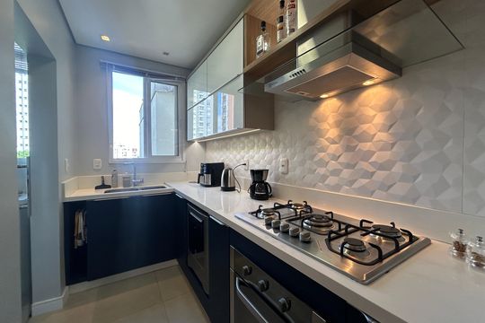 Cozinha de apartamento à venda com 2 quartos, 82m² em Centro, Novo Hamburgo