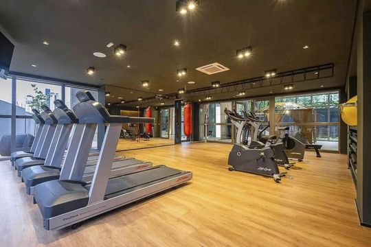 Área comum - Academia de kitnet/studio para alugar com 1 quarto, 20m² em Paraíso, São Paulo