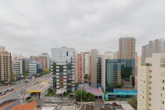 Vista da Varanda de kitnet/studio para alugar com 1 quarto, 20m² em Paraíso, São Paulo