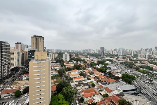 Vista Varanda de kitnet/studio para alugar com 1 quarto, 26m² em Vila Olímpia, São Paulo