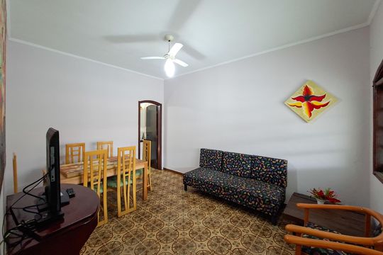Sala de casa para alugar com 3 quartos, 140m² em Vila Caiçara, Praia Grande