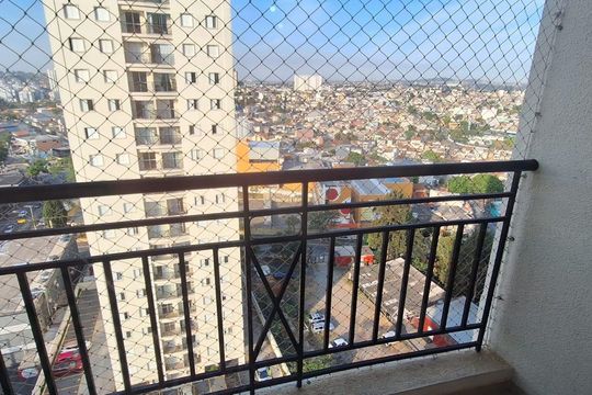 Varanda da Sala de apartamento para alugar com 3 quartos, 65m² em Vila Curuçá, Santo André