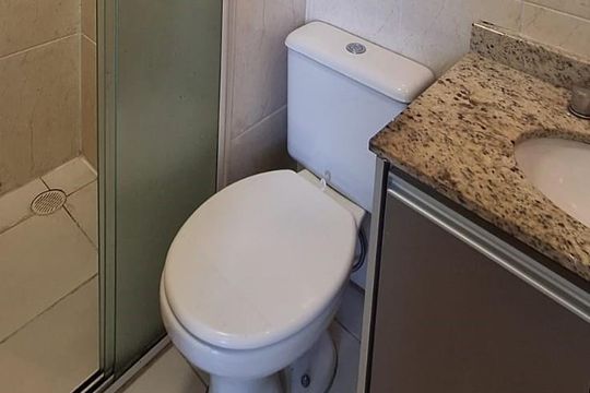 Banheiro 2 de apartamento para alugar com 3 quartos, 65m² em Vila Curuçá, Santo André