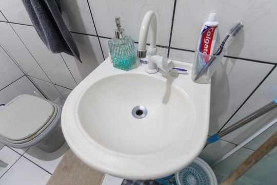 Banheiro Suíte de casa para alugar com 3 quartos, 104m² em Parque Savoi City, São Paulo