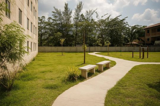Área comum de apartamento para alugar com 2 quartos, 45m² em Recreio dos Bandeirantes, Rio de Janeiro