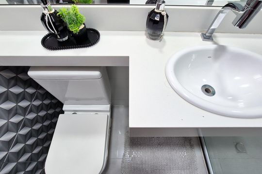 Banheiro Social de apartamento à venda com 2 quartos, 48m² em Bairro dos Casa, São Bernardo do Campo