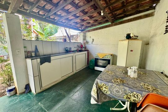 Varanda gourmet de casa à venda com 3 quartos, 209m² em Santo Andre, Belo Horizonte