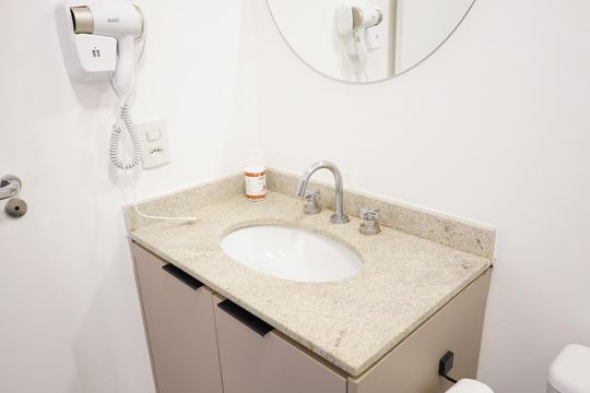 Banheiro de apartamento à venda com 1 quarto, 25m² em Belenzinho, São Paulo