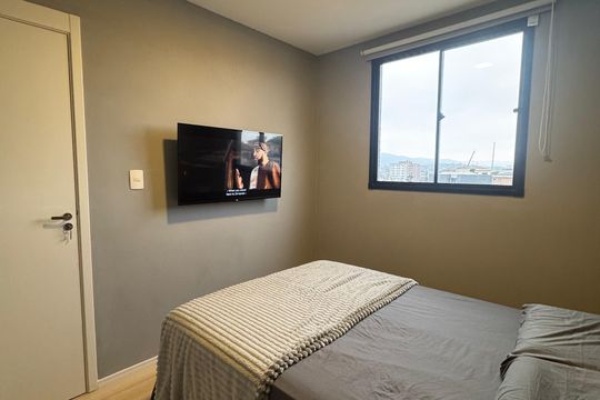 Quarto 1 de apartamento para alugar com 2 quartos, 42m² em Vila Marina, São Paulo