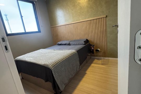 Quarto 1 de apartamento para alugar com 2 quartos, 42m² em Vila Marina, São Paulo