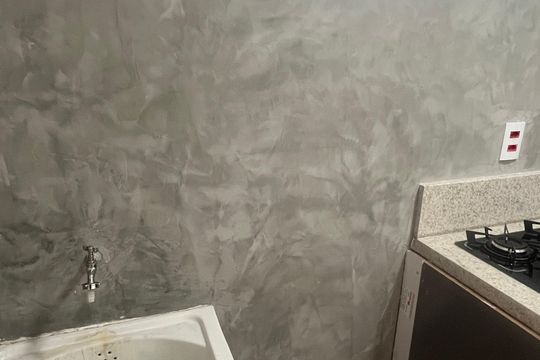 Cozinha e Área de Serviço de apartamento à venda com 1 quarto, 28m² em Taquaral, Campinas