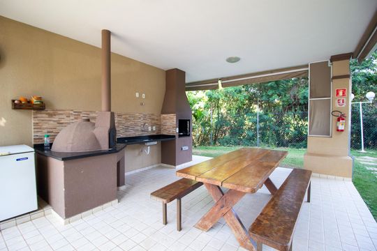 Área comum - Churrasqueira de apartamento para alugar com 2 quartos, 50m² em Vila Odin, Sorocaba