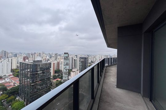 Varanda do Studio de apartamento à venda com 2 quartos, 154m² em Vila Olímpia, São Paulo