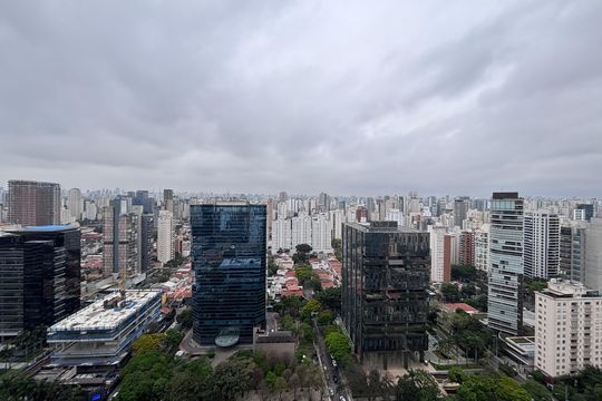 Sacada Vista de apartamento à venda com 2 quartos, 154m² em Vila Olímpia, São Paulo