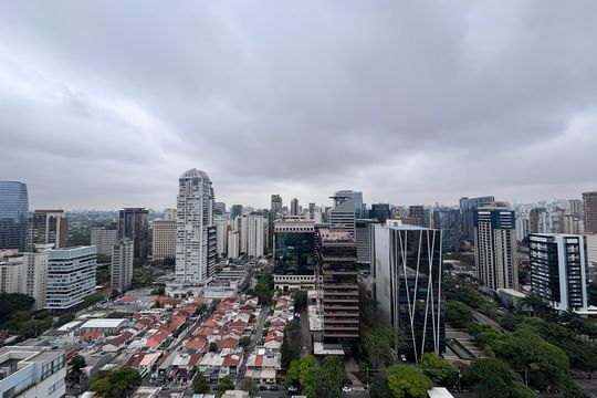 Varanda de apartamento à venda com 1 quarto, 154m² em Vila Olímpia, São Paulo