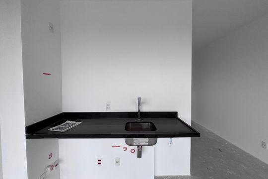 Cozinha de kitnet/studio à venda com 1 quarto, 44m² em Vila Olímpia, São Paulo