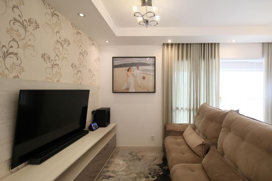 Sala de apartamento à venda com 3 quartos, 90m² em Vila Andrade, São Paulo