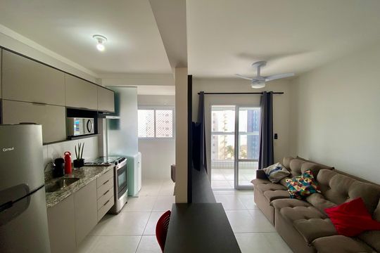 Apartamento para alugar com 1 quarto, 54m² em Vila Caiçara, Praia Grande