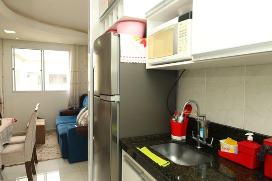 Cozinha de apartamento à venda com 2 quartos, 53m² em Colônia (zona Leste), São Paulo